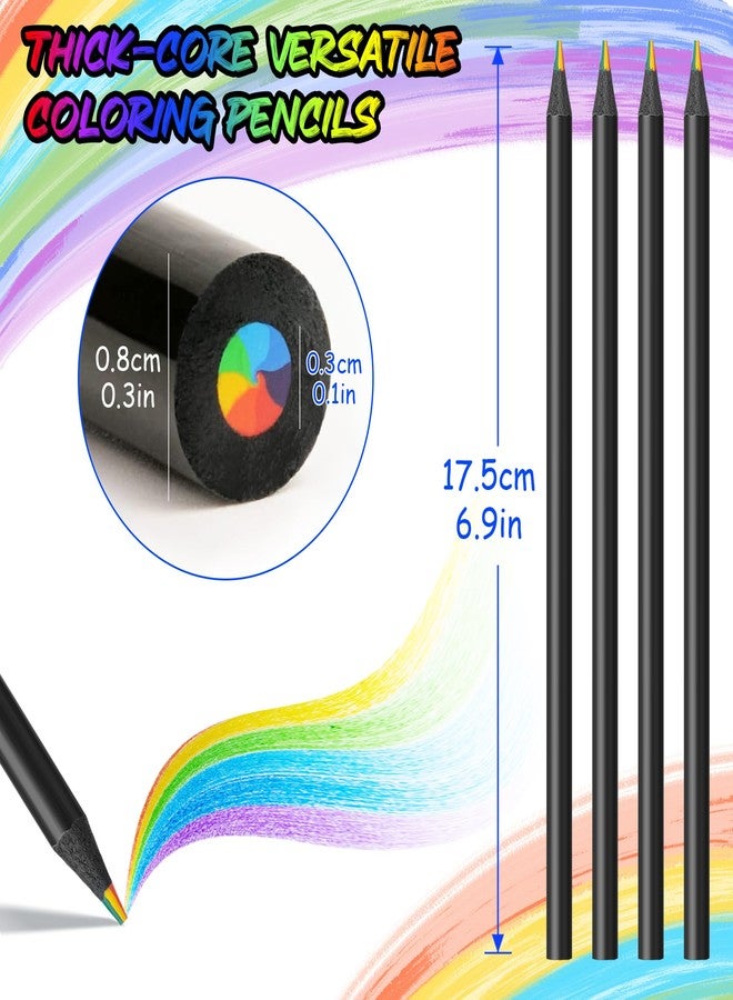 OHOME هدايا عيد الحب للأطفال من أوهوم - 12 قلم رصاص بألوان قوس قزح - ألعاب وأشغال يدوية لعيد الحب للأطفال، مجموعة أدوات الرسم الفنية هدية رائعة للفتيات المراهقات | حشوات سلة عيد الفصح - Image 2